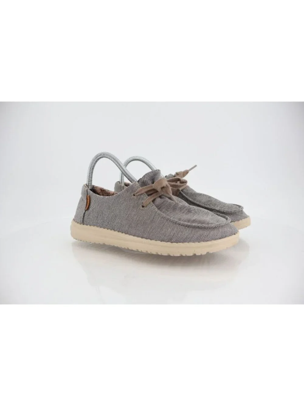 Hey Dude Wendy Size 7 Women’s Slip On Shoes Comfy Stretch Steppa Gray